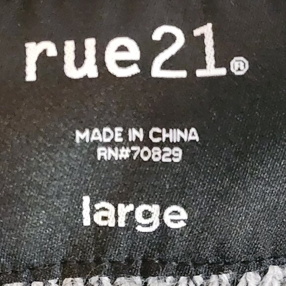 Rue21 Grey Black Heather Thick Woven Cable Knit Big Button Detail LS Cardigan L - Picture 13 of 16